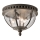 Kichler - Plafondlamp voor buiten HALLERON 3xE14/40W/230V IP44 antraciet