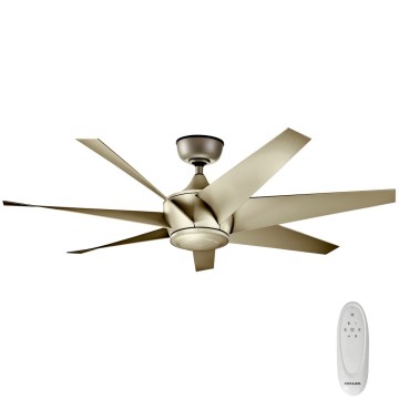Kichler - Plafondventilator LEHR IP44 Ø 137 cm + afstandsbediening