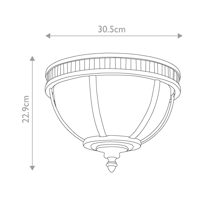 Kichler - Plafonnier d'extérieur HALLERON 3xE14/40W/230V IP44 anthracite