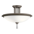 Kichler - Plafonnier DREYFUS 3xE27/60W/230V bronze