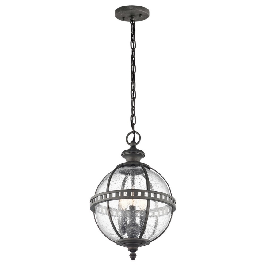 Kichler - Suspension filaire d'extérieur HALLERON 3xE14/60W/230V IP44
