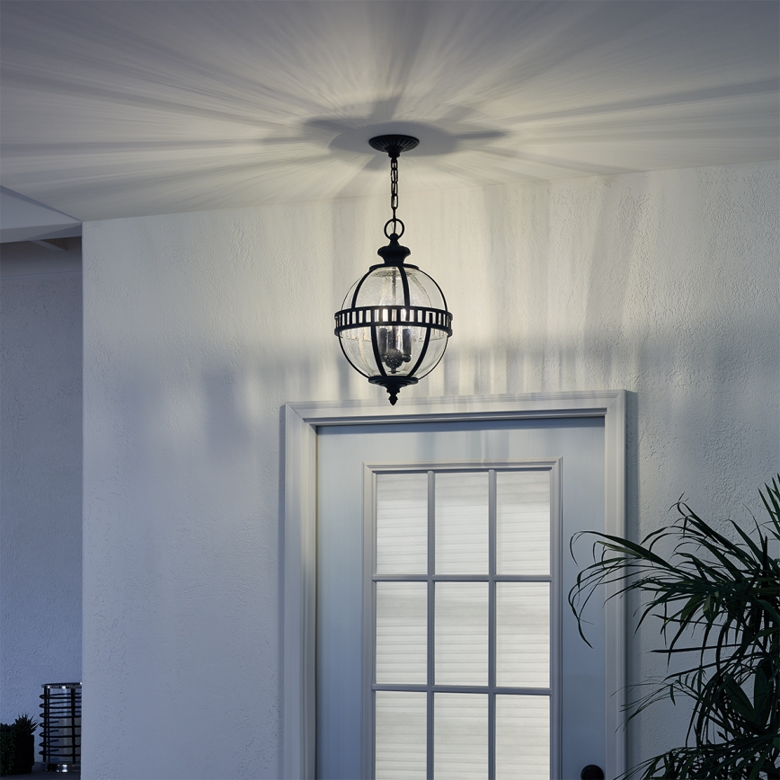 Kichler - Suspension filaire d'extérieur HALLERON 3xE14/60W/230V IP44