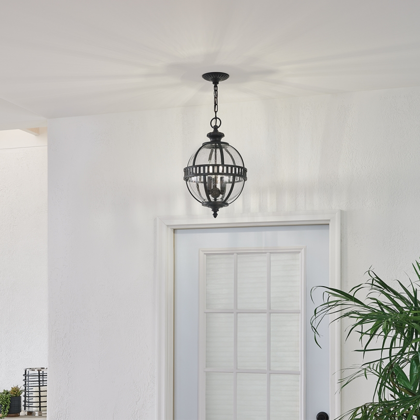 Kichler - Suspension filaire d'extérieur HALLERON 3xE14/60W/230V IP44