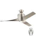 Kichler - Ventilateur de plafond à intensité variable PHREE LED/10W/230V argent + télécommande