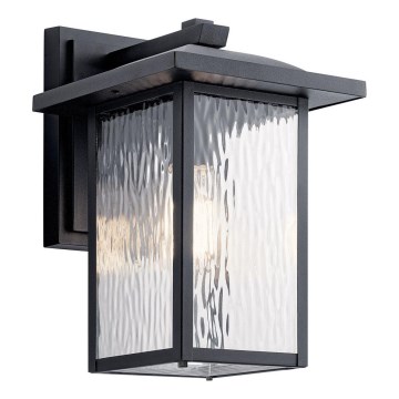 Kichler - Wandlamp voor buiten CAPPANNA 1xE27/60W/230V IP44 zwart