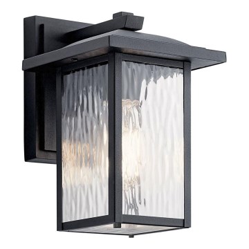 Kichler - Wandlamp voor buiten CAPPANNA 1xE27/60W/230V IP44 zwart