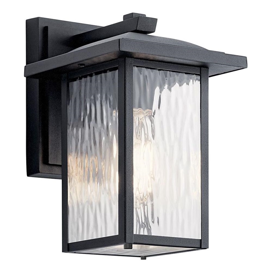 Kichler - Wandlamp voor buiten CAPPANNA 1xE27/60W/230V IP44 zwart