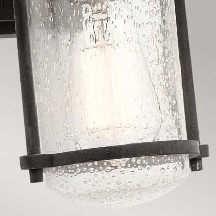 Kichler - Wandlamp voor buiten RIVERWOOD 1xE27/100W/230V IP44 antraciet