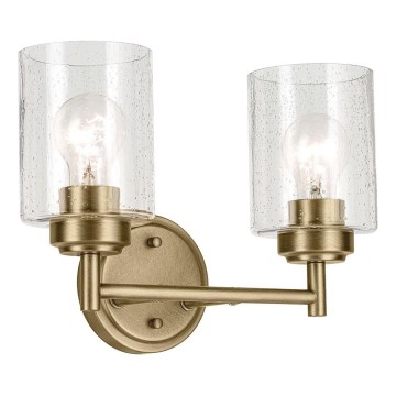 Kichler - Wandlamp WINSLOW 2xE27/60W/230V messing
