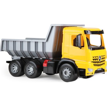 Kiepwagen Mercedes GIGA TRUCKS 65 cm geel/grijs