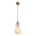 Kinder hanglamp aan een koord ASTRONAUT 1xE27/60W/230V diameter 15 cm goud/beige