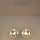 Kinder hanglamp aan een koord STARS 2xE27/15W/230V groen/wit