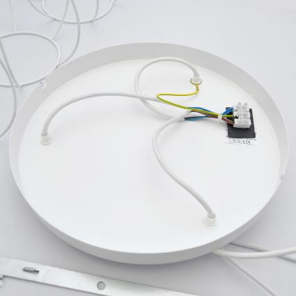 Kinder hanglamp aan een koord STARS 3xE27/15W/230V geel/wit