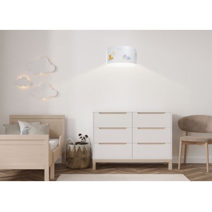 Kinder hanglamp aan een koord SWEET DREAMS 1xE27/60W/230V diameter 30 cm