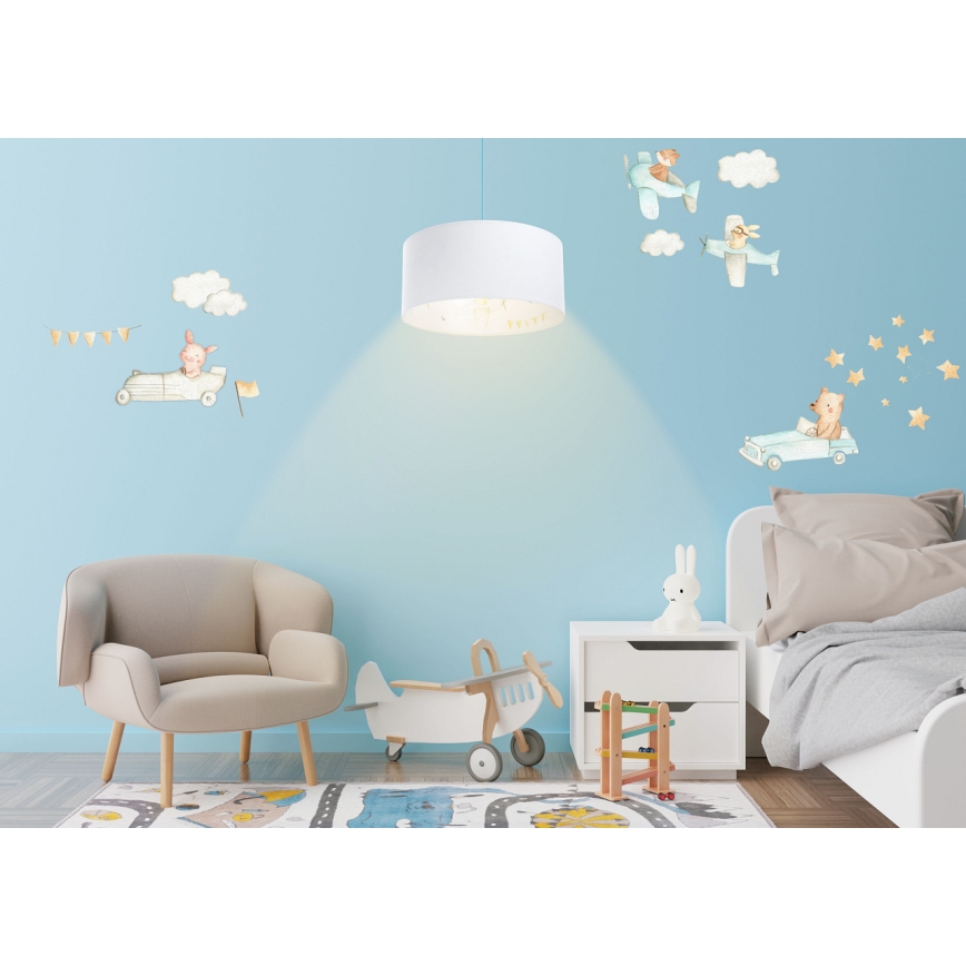 Kinder hanglamp aan een koord SWEET DREAMS 1xE27/60W/230V diameter 30 cm