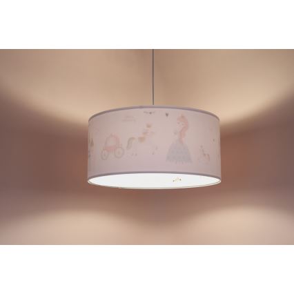 Kinder hanglamp aan een koord SWEET DREAMS 1xE27/60W/230V diameter 30 cm