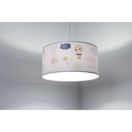 Kinder hanglamp aan een koord SWEET DREAMS 1xE27/60W/230V diameter 30 cm