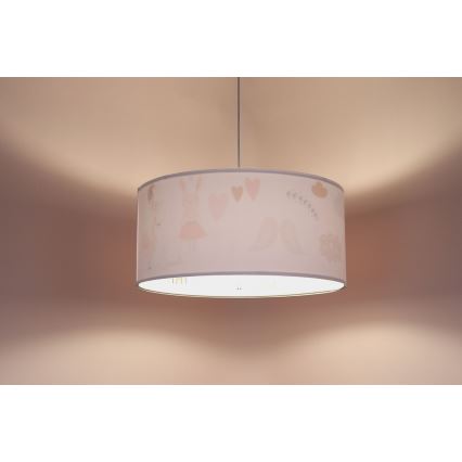 Kinder hanglamp aan een koord SWEET DREAMS 1xE27/60W/230V diameter 30 cm