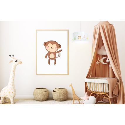 Kinder hanglamp aan een koord SWEET DREAMS 1xE27/60W/230V diameter 30 cm