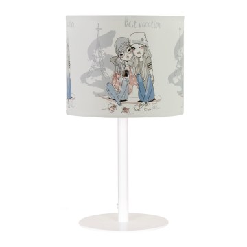 Kinder-tafellamp GIRLS VIBES 1x E27/60W/230V, Ø 18 cm Paris