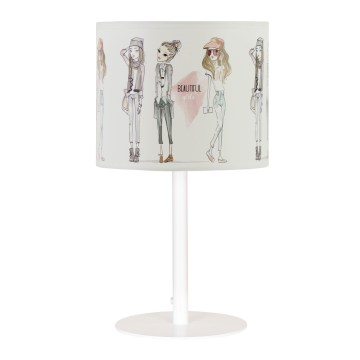 Kinder tafellamp GIRLS VIBES 1xE27/60W/230V, Ø 18 cm — voor meisjes