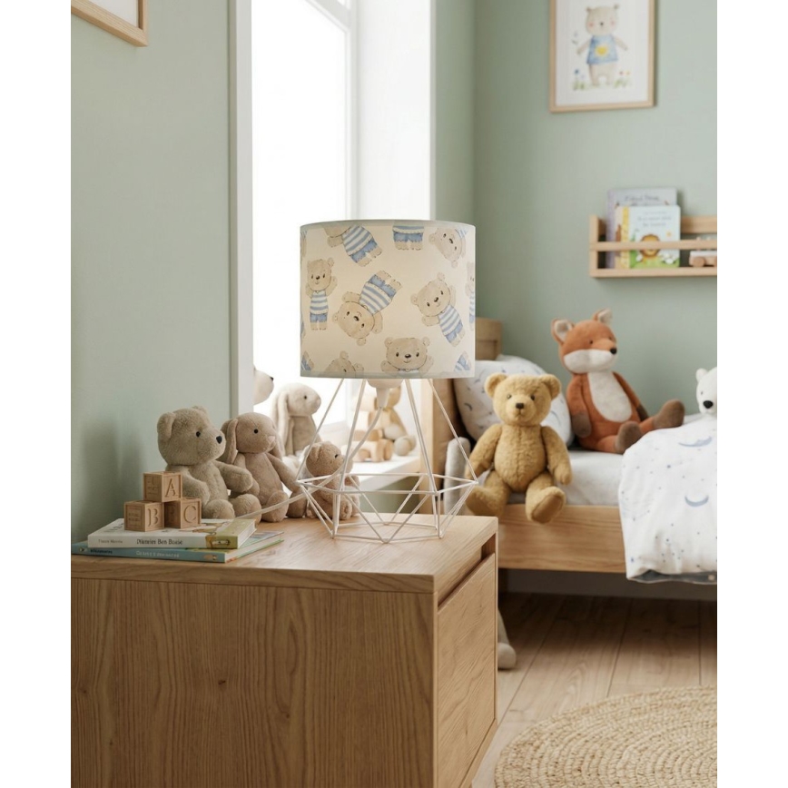 Kinder-tafellamp KIDS ROOM 1xE27/60W/230V Ø 18 cm beertje