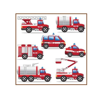 Kinder-tafellamp KIDS ROOM 1xE27/60W/230V Ø 18 cm brandweer
