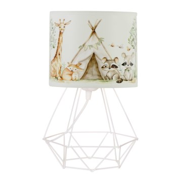 Kinder tafellamp KIDS ROOM 1xE27/60W/230V Ø 18 cm met dierenmotief