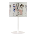 Kinderbureaulamp GIRLS VIBES 1x E27/60W/230V Ø 18 cm voor meisjes