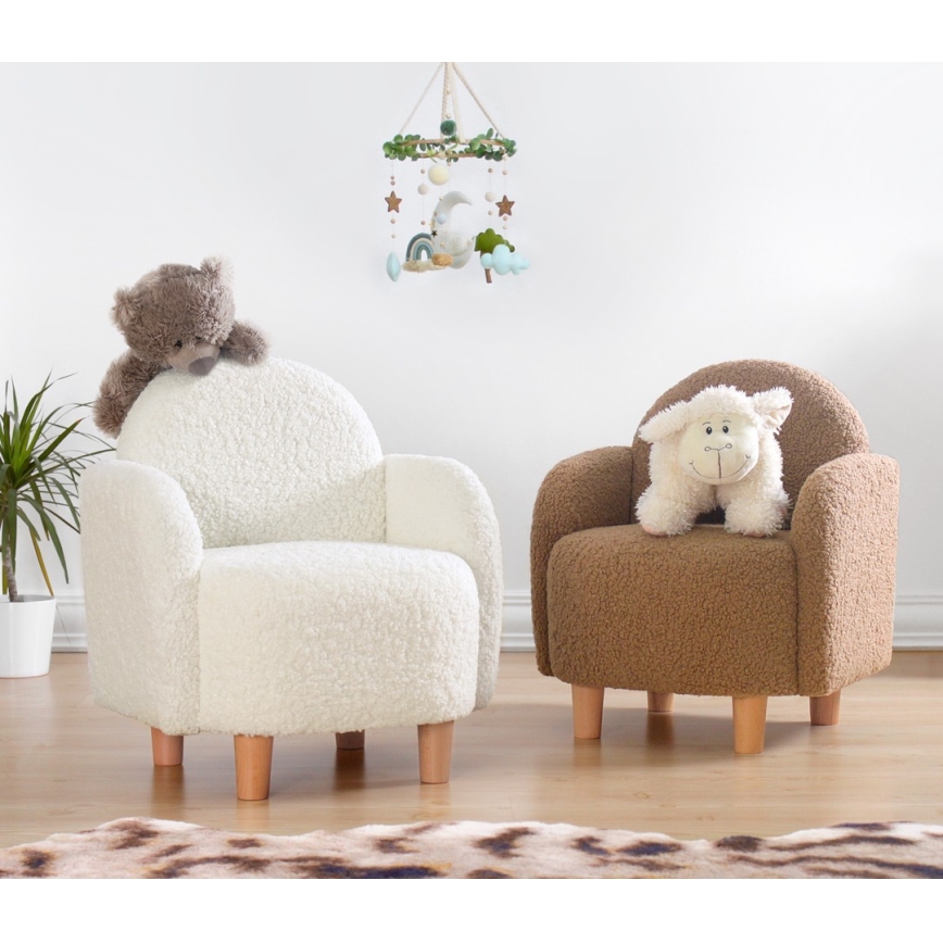Kinderfauteuil DORY bruin