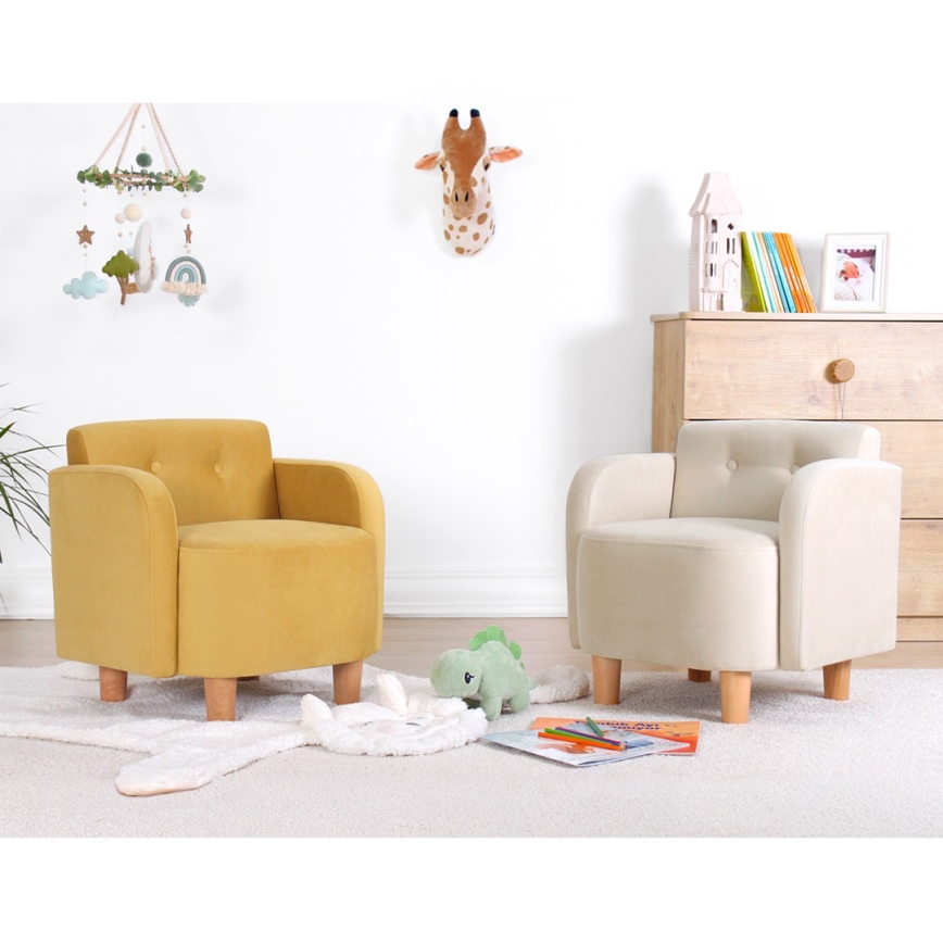 Kinderfauteuil DORY - geel
