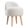 Kinderfauteuil MIKI Ø 46 cm, wit