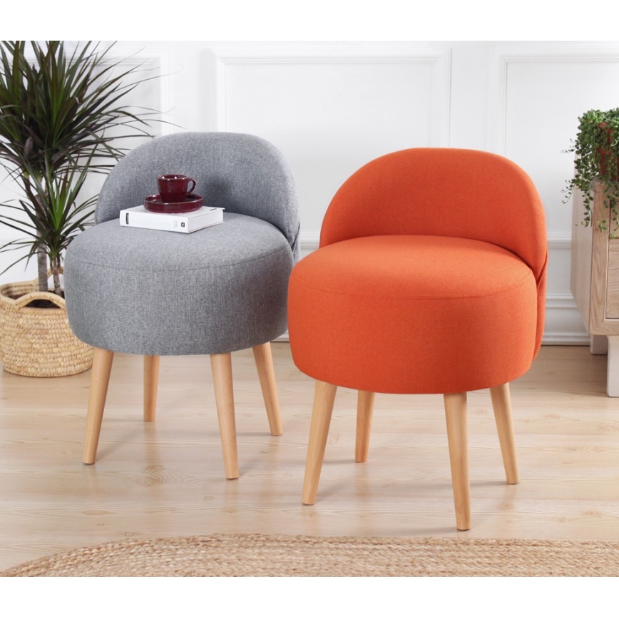 Kinderfauteuil NIKI Ø 46 cm oranje