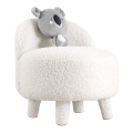 Kinderfauteuil PIXI Ø 46 cm, wit