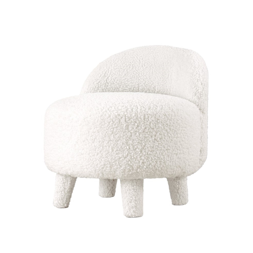 Kinderfauteuil PIXI Ø 46 cm, wit