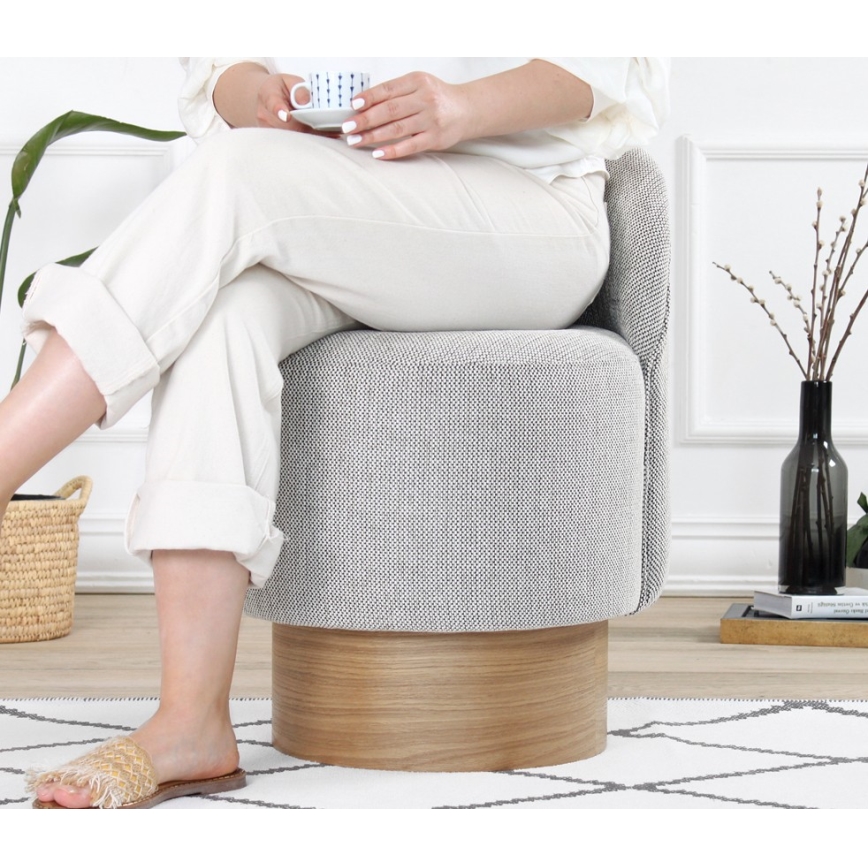 Kinderfauteuil RIKI 40x47 cm grijs