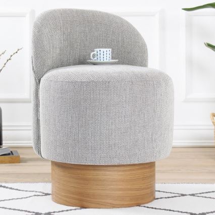 Kinderfauteuil RIKI 40x47 cm grijs