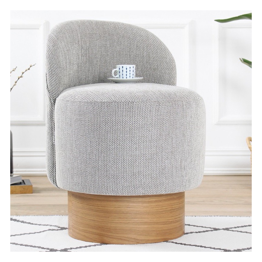 Kinderfauteuil RIKI 40x47 cm grijs