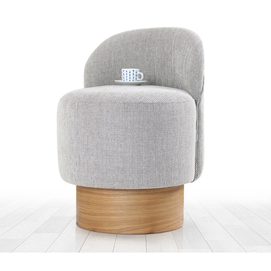 Kinderfauteuil RIKI 40x47 cm grijs