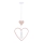 Kinderhanglamp HEART met kabel 1xE27/20W/230V roze/wit