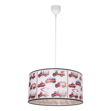 Kinderhanglamp KIDS ROOM 1xE27/60W/230V Ø 40 cm brandweer