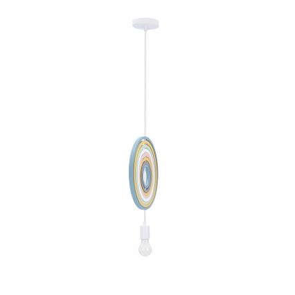 Kinderhanglamp met kabel HOOPS 1xE27/20W/230V Ø 27 cm veelkleurig