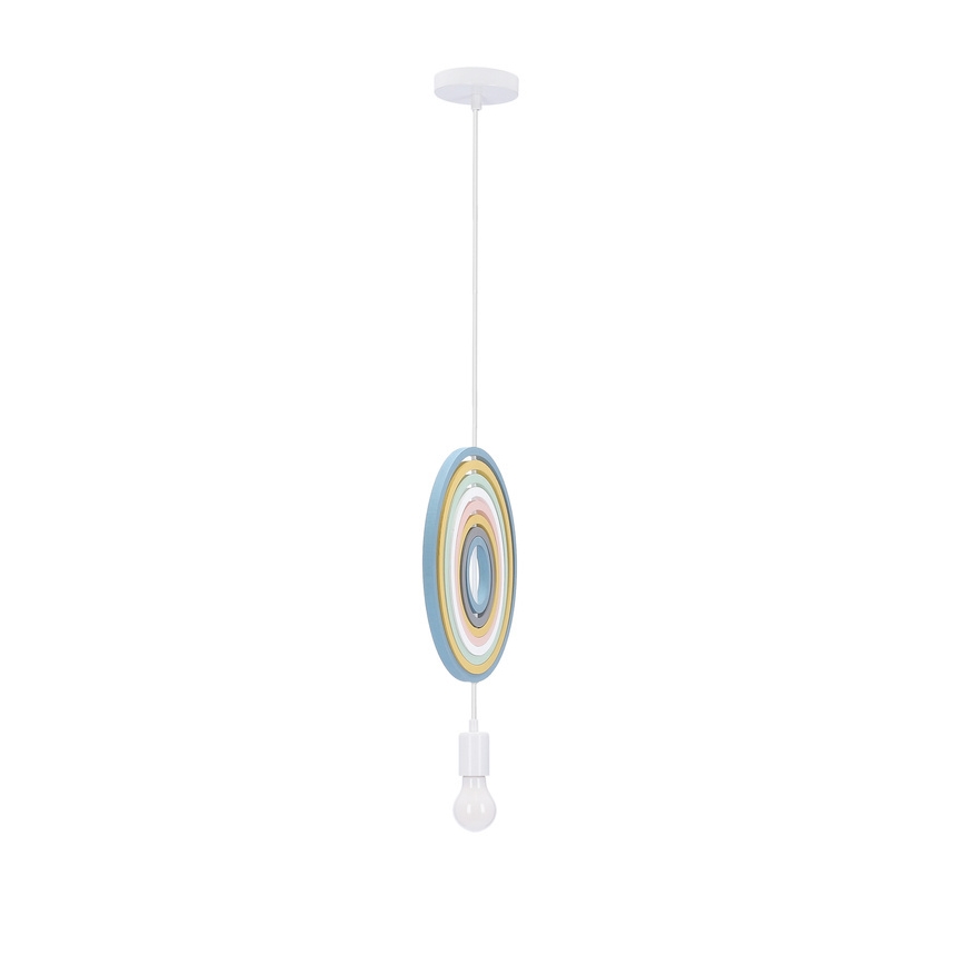 Kinderhanglamp met kabel HOOPS 1xE27/20W/230V Ø 27 cm veelkleurig