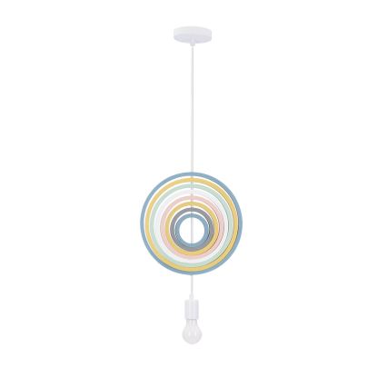 Kinderhanglamp met kabel HOOPS 1xE27/20W/230V Ø 27 cm veelkleurig