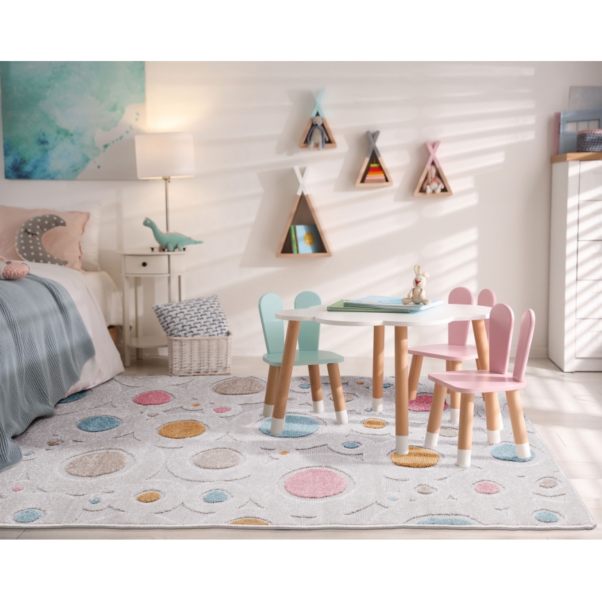 Kinderkleed PIAR 120x170 cm veelkleurig/gestippeld