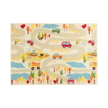 Kinderkleed STELLA STREETS 100x150 cm beige/stad