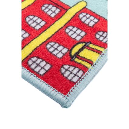Kinderkleed STELLA STREETS 80x100 cm turkoois/stad