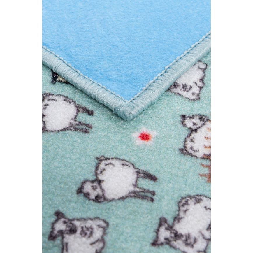 Kinderkleed STELLA STREETS 80x100 cm turkoois/stad