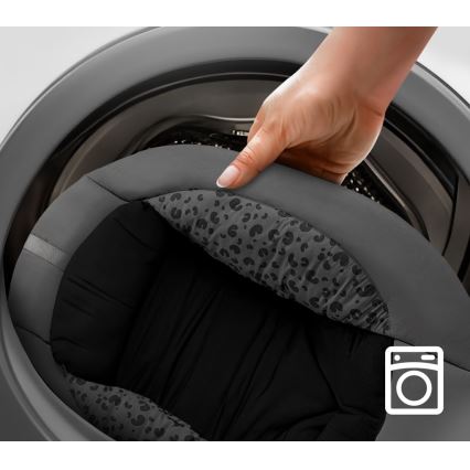 KINDERKRAFT - Baby schommelstoel met melodie 2-in-1 LUMI 4xAAA donkergrijs