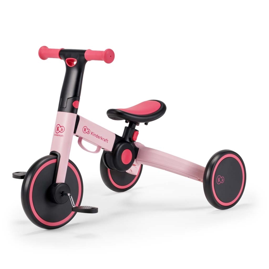 KINDERKRAFT - Kinderloopfiets 3-in-1 4TRIKE roze